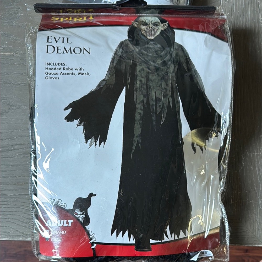 Evil Demon  adult Costume - Black